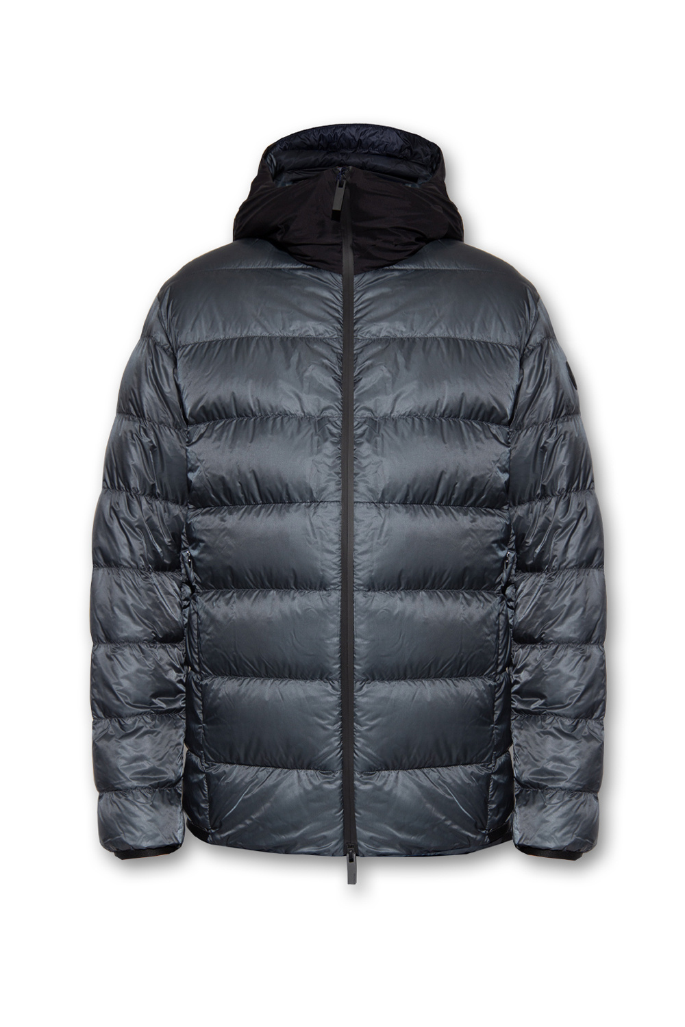 Moncler long down knit combo jacket on sale